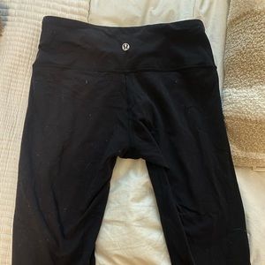 Lululemon wunder under black full length leggings size 4